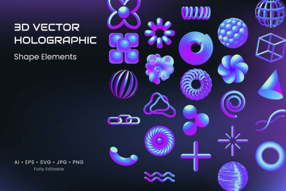 3D Vector Object Illustration