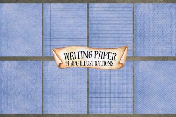 Blue Vintage Writing Paper: A Timeless Tool for Creativity and Organization