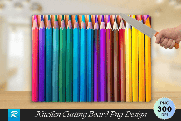 Colorful Pencils Cutting Board Design: A Versatile and Stylish Addition to Your Kitchen