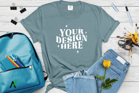 Comfort Colors 1717 Mockup - 029: The Ultimate T-Shirt Design Tool for Back To School Projects