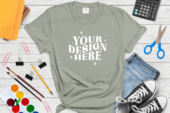 Comfort Colors 1717 Mockup - 069: A Professional Tool for T-Shirt Design Showcases