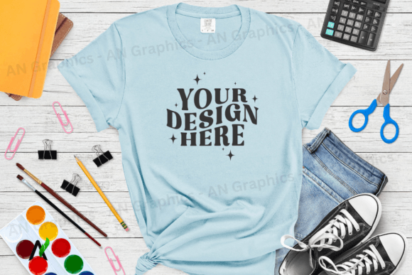 Comfort Colors 1717 Mockup - 082: A High-Resolution T-Shirt Mockup for Professional Design Presentations