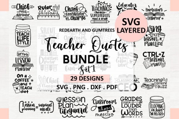 Teacher Svg Bundle: Funny Sarcastic Quotes for Back-to-School Creativity