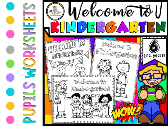 Welcome to Kindergarten Coloring Pages