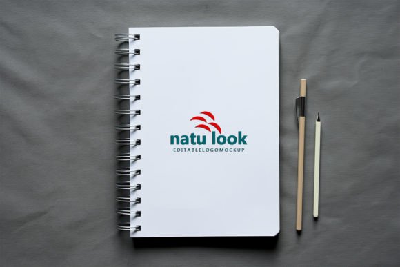 White Notepad Logo Mockup Design Set